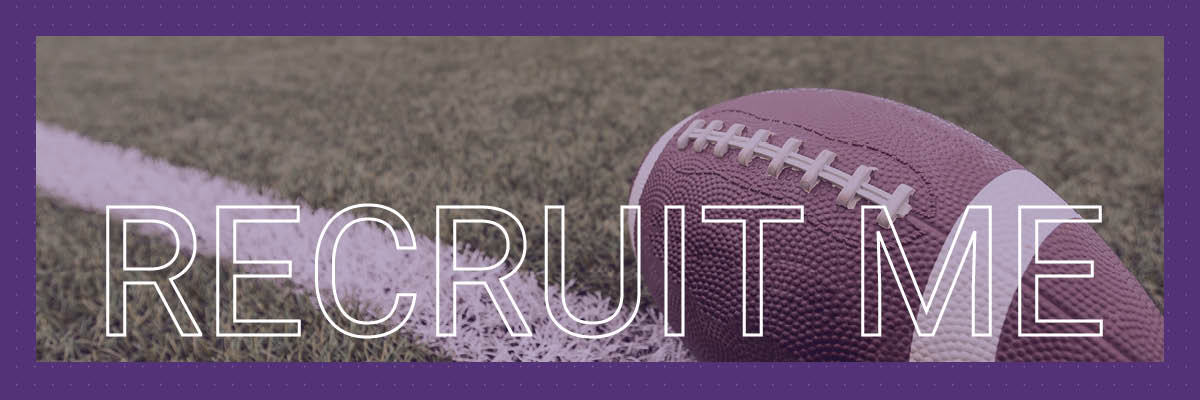 Women's lacrosse players ham it up- banner text: Recruit Me